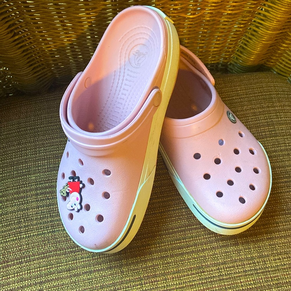 Pink Crocs